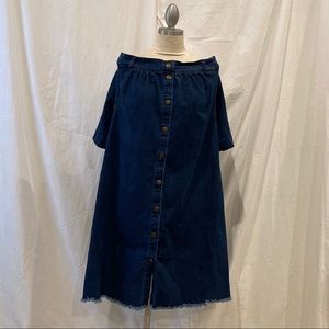 Eloquii Denim Off the Shoulder Dress Size 20